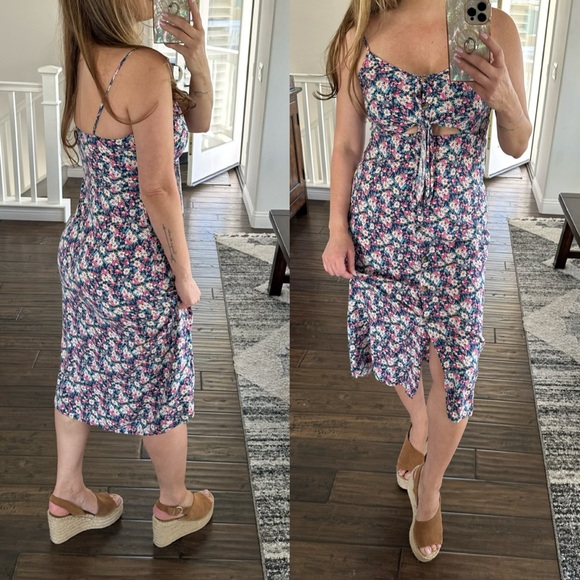 Mini Chica Midi Sundress Floral Dress Size Medium - Picture 6 of 9